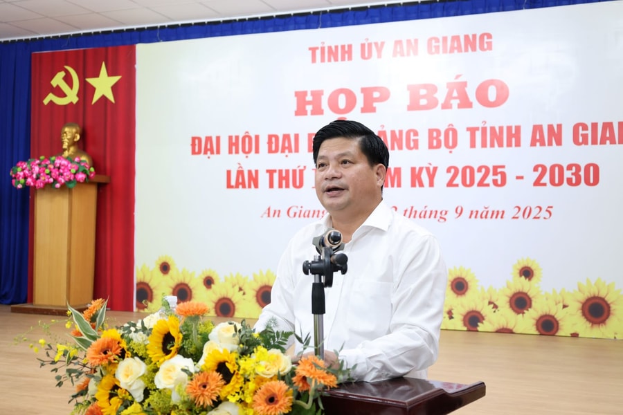 Tỉnh ủy An Giang thông tin về công tác chuẩn bị Đại hội Đảng bộ lần thứ I