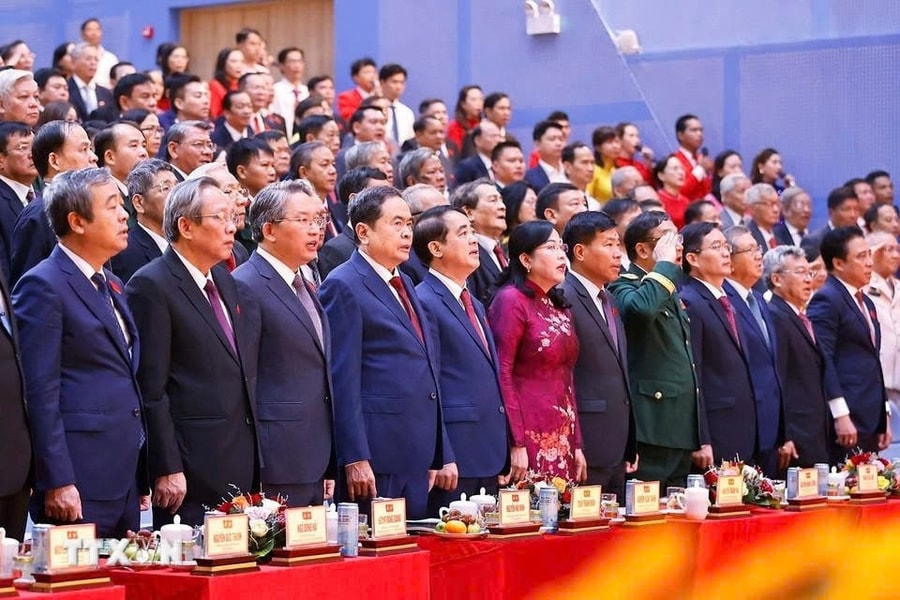 Chủ tịch Quốc hội Trần Thanh Mẫn dự và phát biểu chỉ đạo Đại hội đại biểu Đảng bộ tỉnh Khánh Hòa