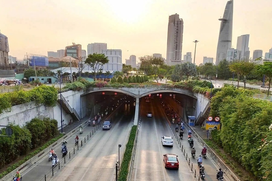 TP. Hồ Chí Minh: Cấm giờ lưu thông qua đường hầm sông Sài Gòn trong 3 ngày