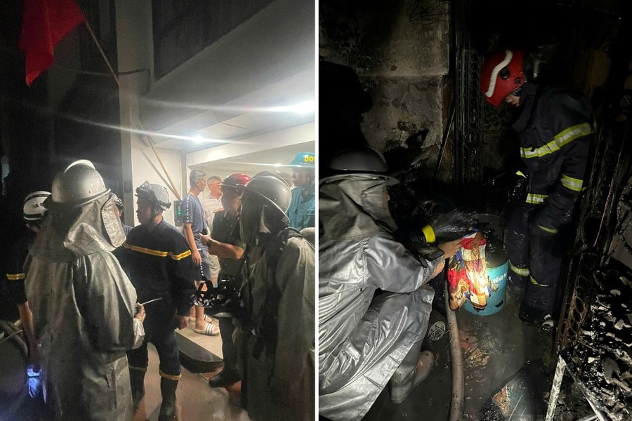 Hà Nội: Kịp thời khống chế đám cháy nhà dân tại đường Lạc Long Quân, phường Tây Hồ