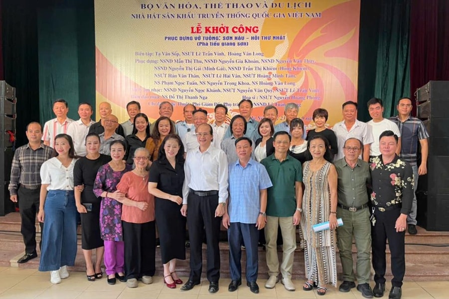 Khởi công phục dựng vở tuồng "Sơn Hậu"