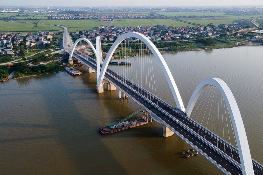 Xu hướng cầu treo dây võng giúp phát triển hạ tầng quốc gia