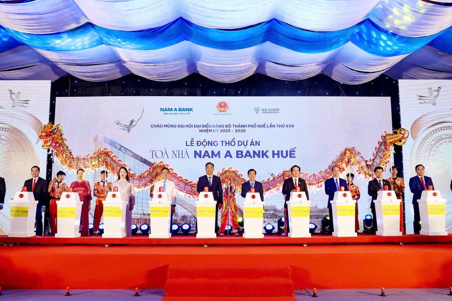 Lễ động thổ Tòa nhà Nam A Bank Huế - Công trình xanh gắn kết hành trình di sản miền Trung