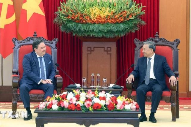 Tổng Bí thư Tô Lâm tiếp Đại sứ Hoa Kỳ Marc Knapper