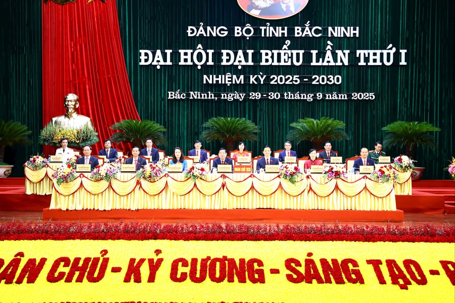 Đại hội Đảng bộ tỉnh Bắc Ninh lần thứ I, nhiệm kỳ 2025 - 2030: Đoàn kết - Dân chủ - Kỷ cương - Sáng tạo - Phát triển