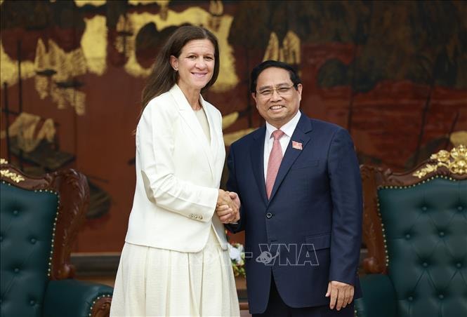 Thủ tướng Phạm Minh Chính tiếp lãnh đạo Công ty GE Vernova, Hoa Kỳ