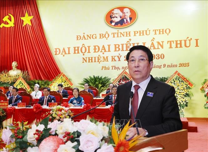 Chủ tịch nước Lương Cường: Đảng bộ Phú Thọ cần giữ vững đoàn kết, thống nhất cao về nhận thức và hành động