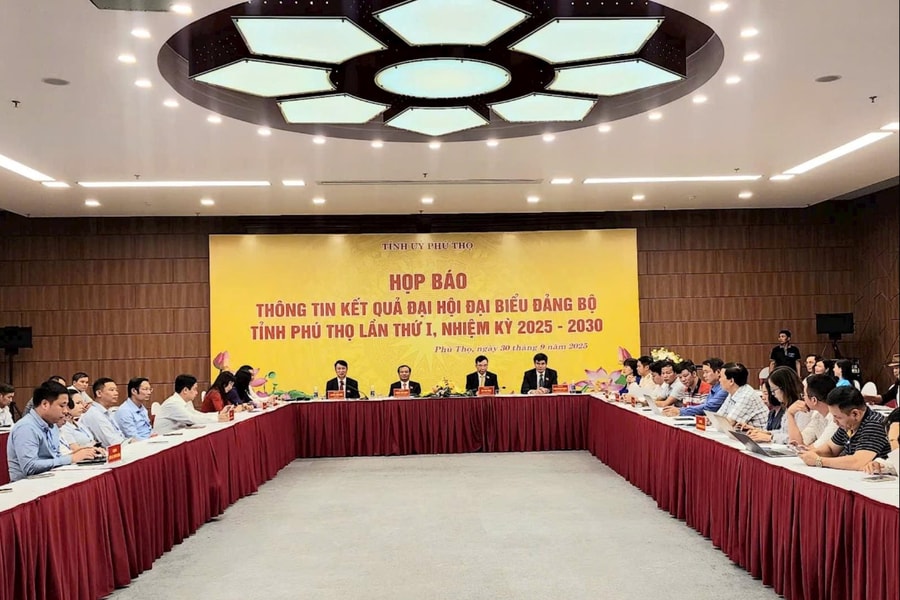 Phú Thọ: Họp báo, thông tin kết quả Đại hội đại biểu Đảng bộ tỉnh lần thứ I