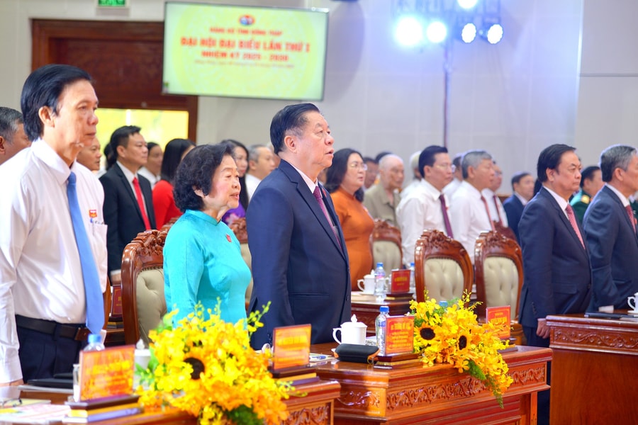 Trưởng Ban Tuyên giáo và Dân vận Trung ương Nguyễn Trọng Nghĩa dự Đại hội Đảng bộ tỉnh Đồng Tháp