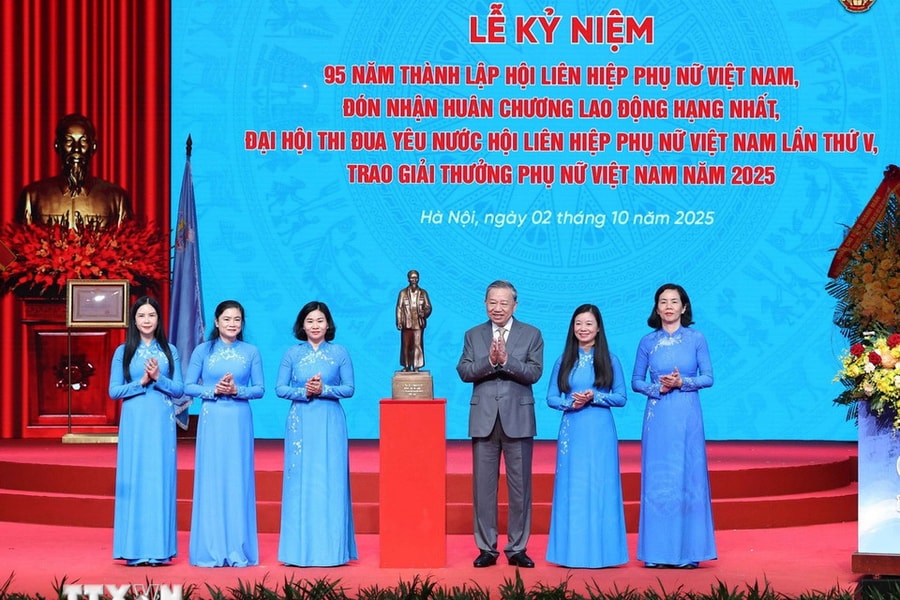 Tổng Bí thư Tô Lâm dự Lễ kỷ niệm 95 năm Ngày thành lập Hội Liên hiệp Phụ nữ Việt Nam