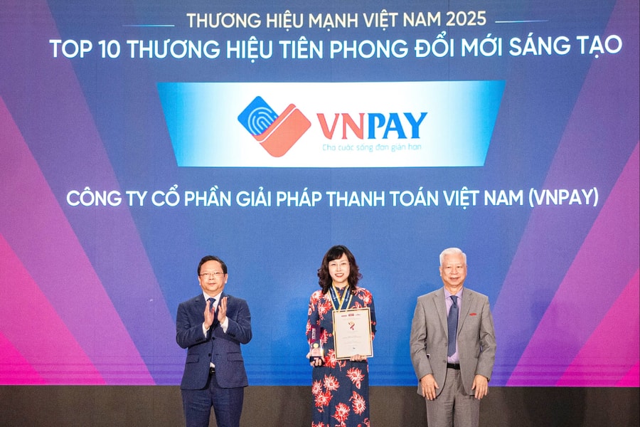 VNPAY được vinh danh “Thương hiệu mạnh Việt Nam 2025”