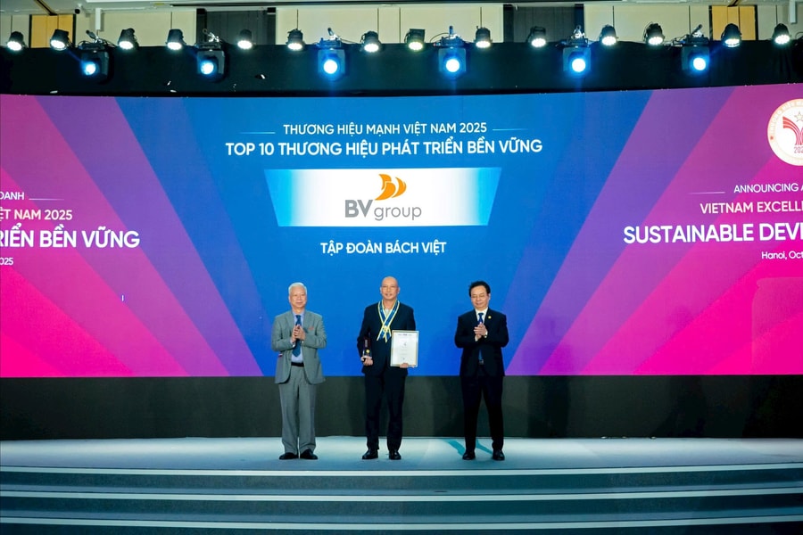 BV Group được vinh danh Top 10 Thương hiệu phát triển bền vững 2025