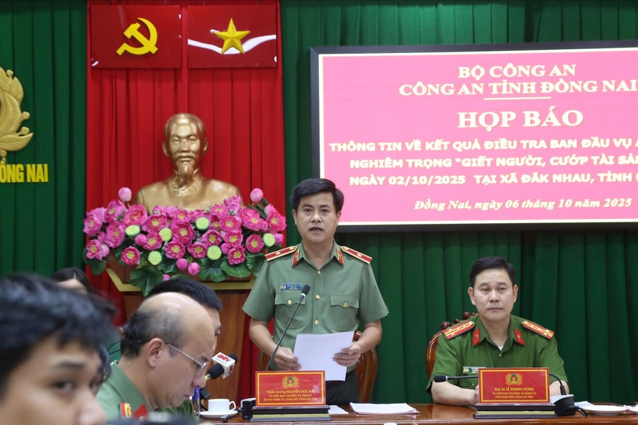 Công an Đồng Nai họp báo thông tin về vụ trọng án ở xã Đắk Nhau