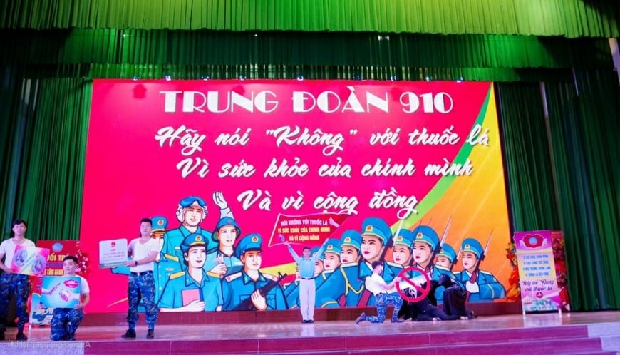 Trường Sĩ quan Không quân quyết tâm đẩy lùi khói thuốc