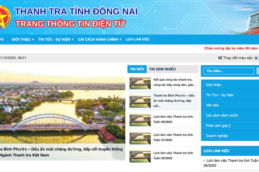 Thanh tra tỉnh Đồng Nai công bố đường dây nóng tiếp nhận phản ánh, tố cáo