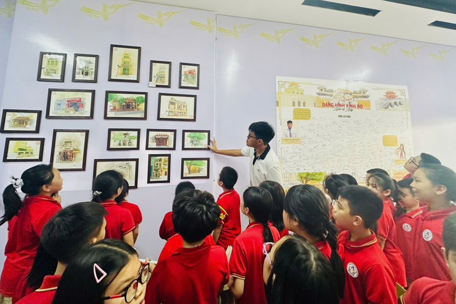 Học sinh Hà Nội thể hiện tình yêu lịch sử Thủ đô theo cách đặc biệt