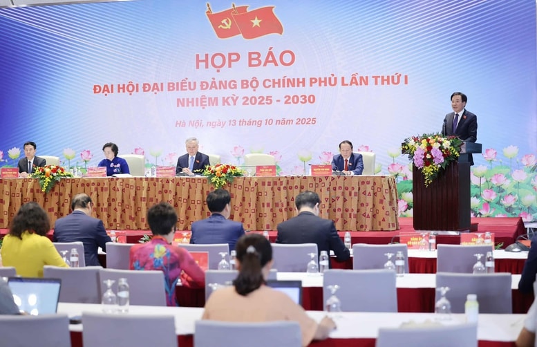 Họp báo thông tin kết quả Đại hội đại biểu Đảng bộ Chính phủ lần thứ I