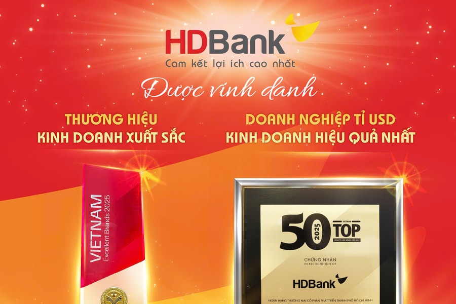 HDBank nhận 3 giải thưởng uy tín về hiệu quả kinh doanh, thương hiệu và đổi mới sáng tạo