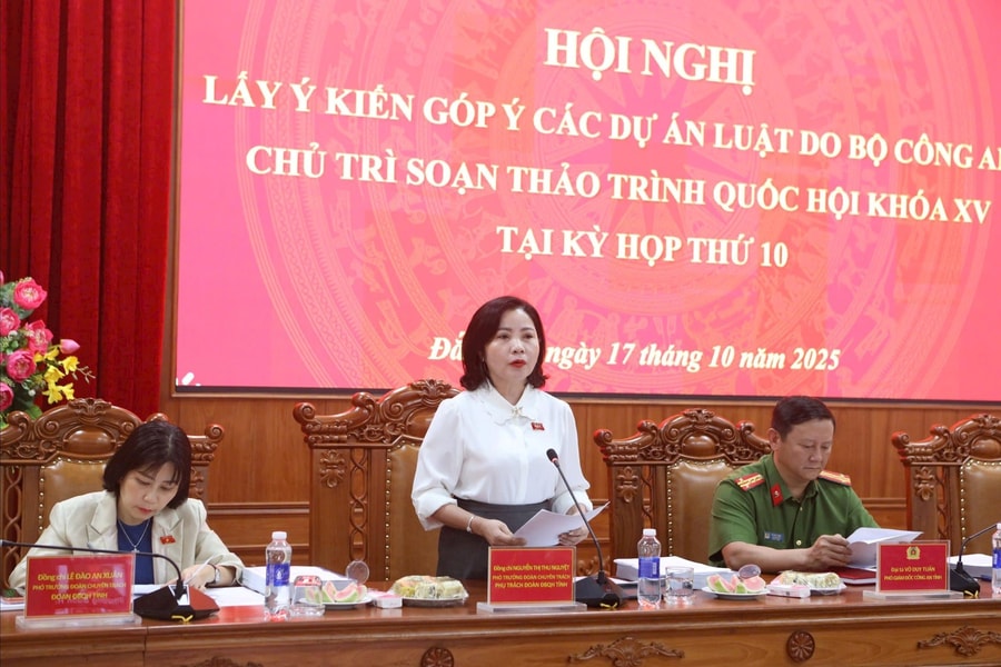 Đoàn ĐBQH Đắk Lắk góp ý các dự án luật do Bộ Công an chủ trì soạn thảo