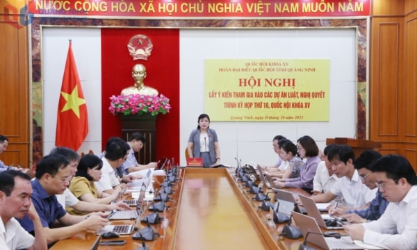 Đoàn ĐBQH tỉnh Quảng Ninh lấy ý kiến góp ý các dự án Luật trình Kỳ họp thứ Mười