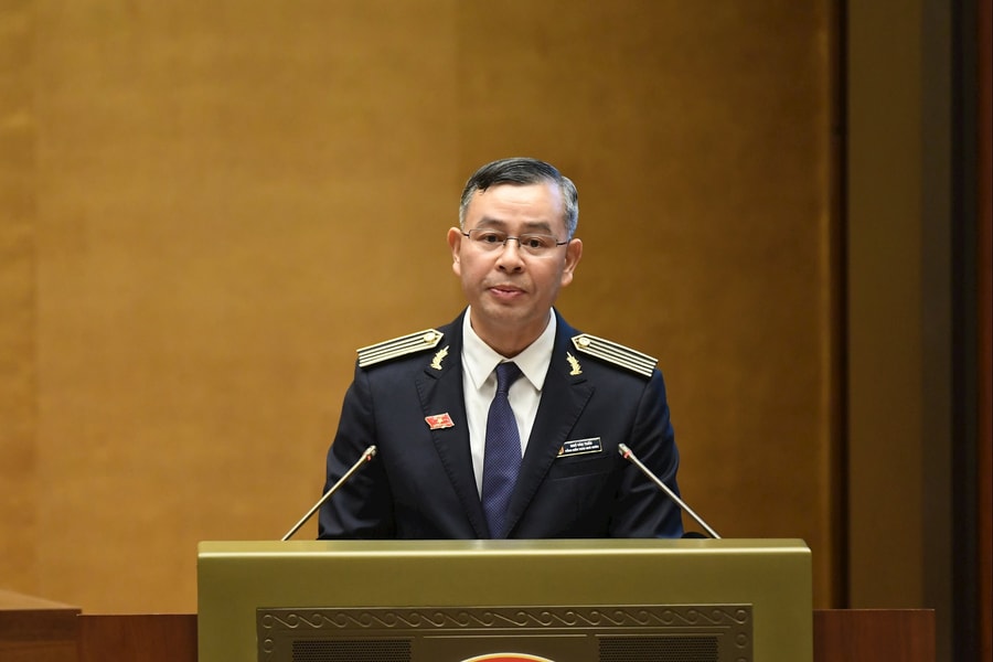 Tổng Kiểm toán Nhà nước Ngô Văn Tuấn trình bày Báo cáo công tác nhiệm kỳ 2021-2026