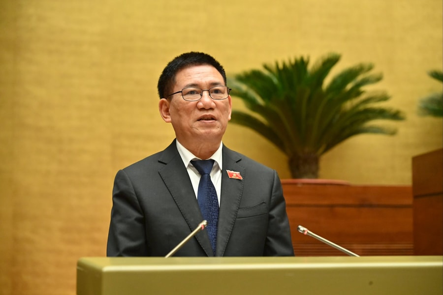 Phó Thủ tướng Chính phủ Hồ Đức Phớc trình bày Báo cáo về kết quả thực hiện Nghị quyết số 31