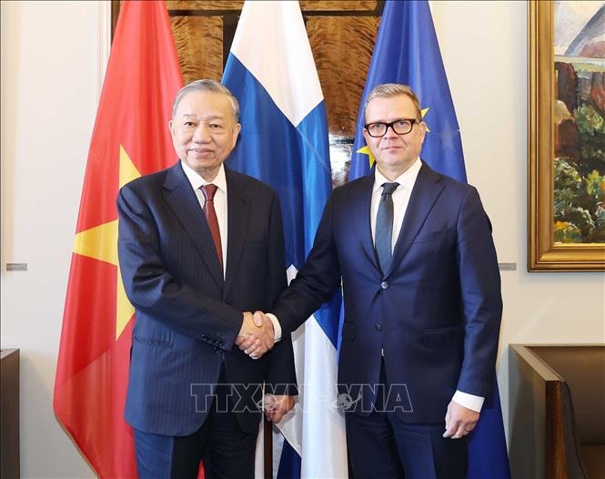 Tổng Bí thư Tô Lâm hội kiến với Thủ tướng Phần Lan Petteri Orpo