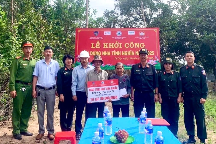 Đắk Lắk: Khởi công xây dựng nhà tình nghĩa tặng thương binh tại xã Ia Lốp