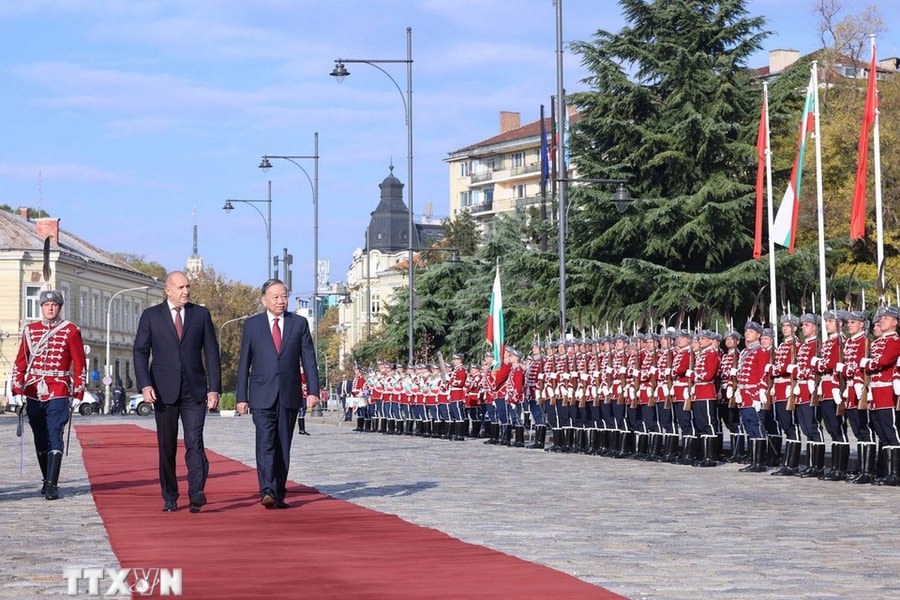 Lễ đón Tổng Bí thư Tô Lâm và Phu nhân thăm chính thức Cộng hòa Bulgaria
