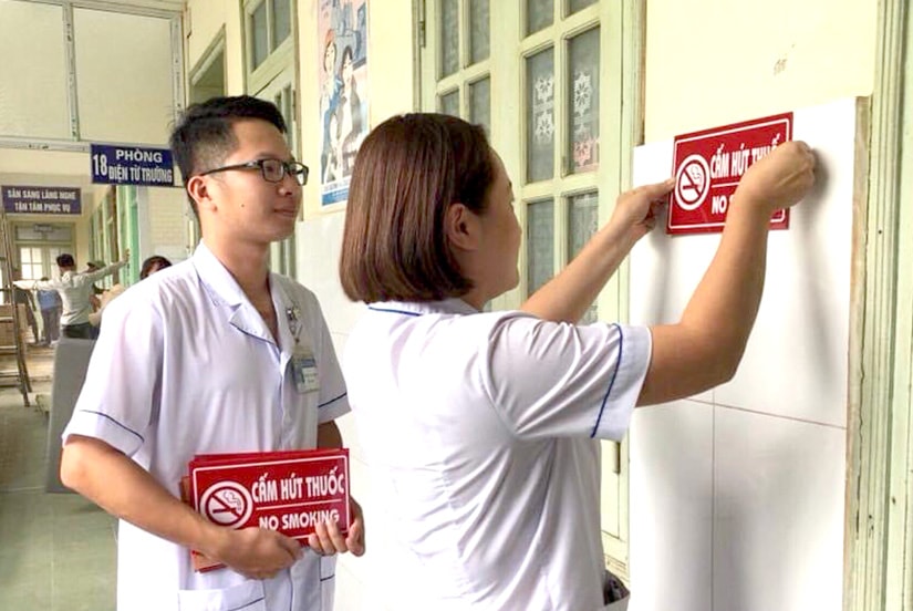 Chủ động xây dựng cơ sở y tế không khói thuốc