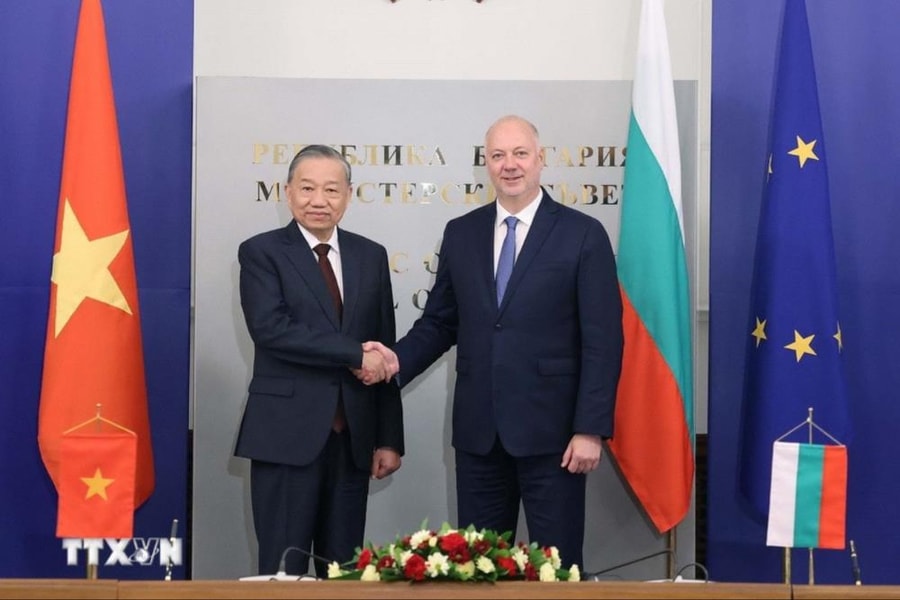 Tổng Bí thư Tô Lâm hội kiến Thủ tướng Bulgaria