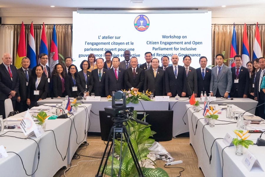 Đoàn Quốc hội Việt Nam dự Hội thảo về quản trị nghị viện tại Lào