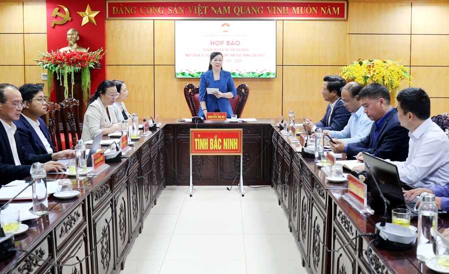 Họp báo về Đại hội đại biểu MTTQ tỉnh Bắc Ninh lần thứ I