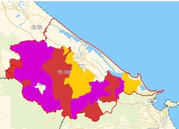 Cảnh báo mức độ cao lũ quét, sạt lở, sụt lún đất trên khu vực Thành phố Huế