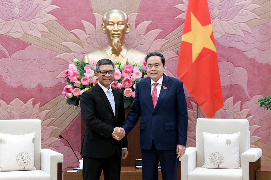 Chủ tịch Quốc hội Trần Thanh Mẫn tiếp Đại sứ Indonesia tại Việt Nam