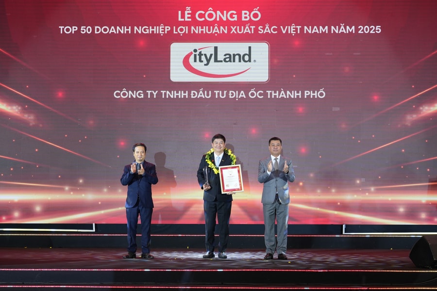 CityLand Group vào top 50 doanh nghiệp lợi nhuận xuất sắc Việt Nam
