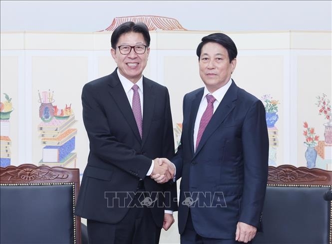 Chủ tịch nước Lương Cường tiếp Thị trưởng thành phố Busan