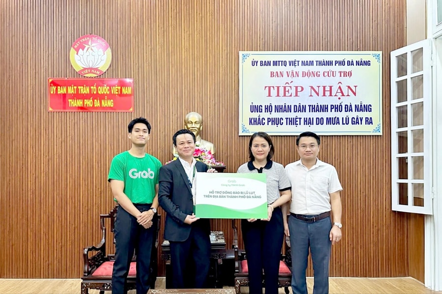Grab Việt Nam đồng hành cùng người dân miền Trung khắc phục hậu quả mưa lũ