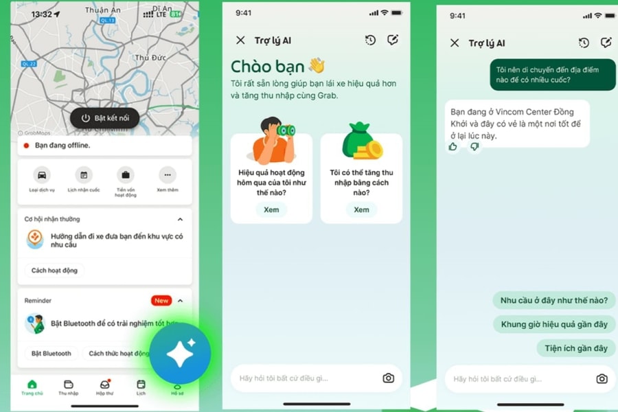Grab chính thức thử nghiệm tính năng “Trợ lý thông minh - AI” trên ứng dụng Grab Driver