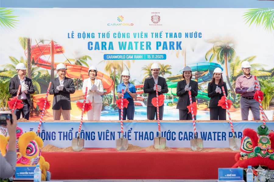 CaraWorld Cam Ranh động thổ công viên nước quy mô 6,7 ha