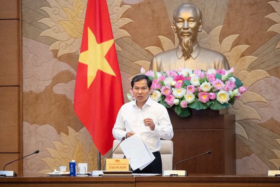 Tổng Thư ký Quốc hội, Chủ nhiệm Văn phòng Quốc hội Lê Quang Mạnh chủ trì họp giao ban Văn phòng Quốc hội