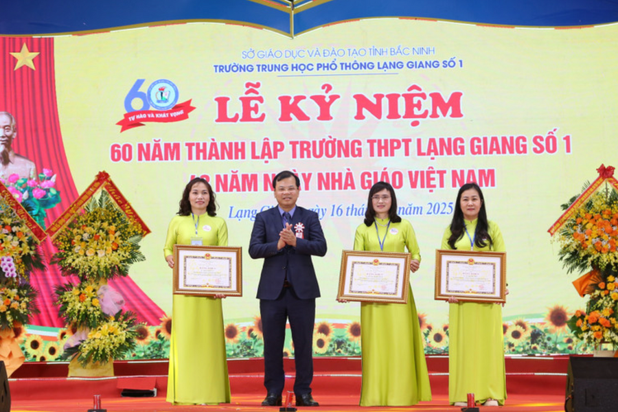 Trường THPT Lạng Giang số 1 (Bắc Ninh) kỷ niệm 60 năm thành lập