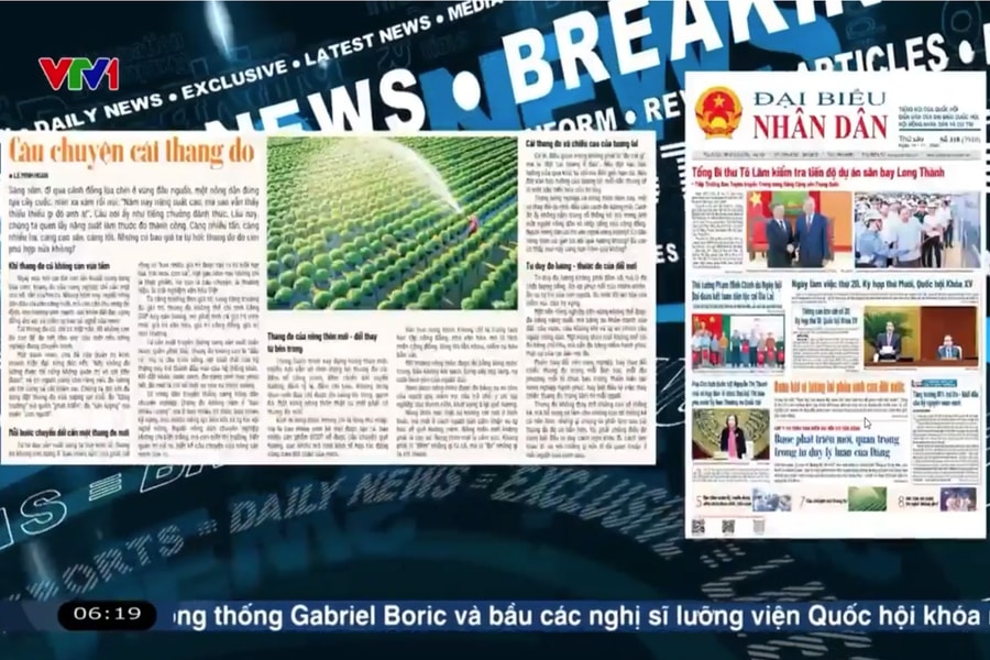 Điểm báo VTV1: Câu chuyện cái thang đo