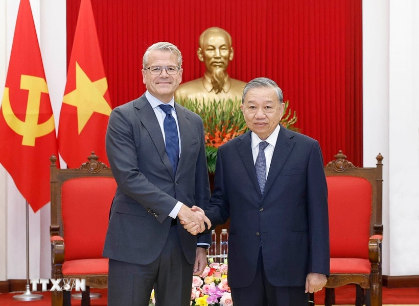 Tổng Bí thư Tô Lâm tiếp Giám đốc Tập đoàn A.P.Moller - Maersk