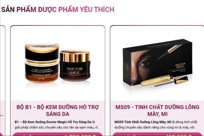 162 sản phẩm của Mailisa bị yêu cầu lấy mẫu kiểm tra chất lượng