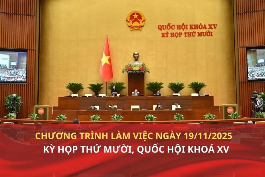 Kỳ họp thứ Mười, Quốc hội Khoá XV: Chương trình làm việc ngày 19/11