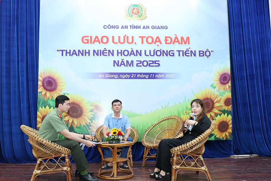Công an An Giang tổ chức tọa đàm và giới thiệu việc làm cho thanh niên hoàn lương
