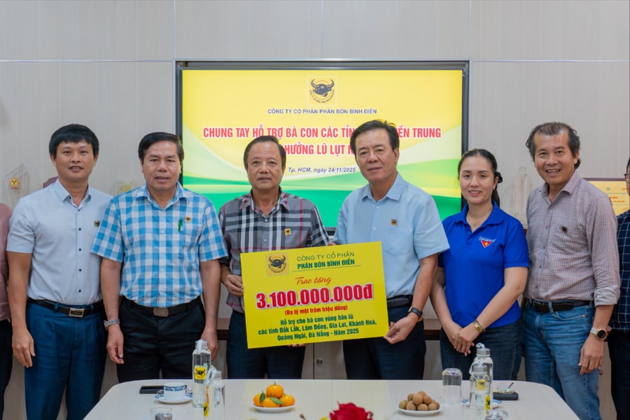 Bình Điền triển khai gói hỗ trợ khẩn cấp 3,1 tỷ đồng hướng về vùng lũ Nam Trung Bộ