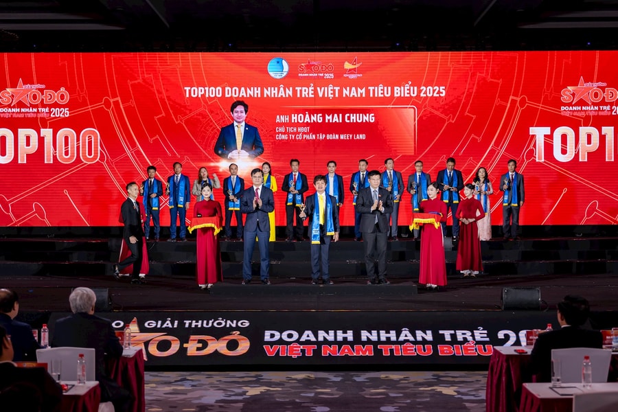 Chủ tịch Meey Group Hoàng Mai Chung được vinh danh Top 100 Doanh nhân trẻ Việt Nam tiêu biểu 2025