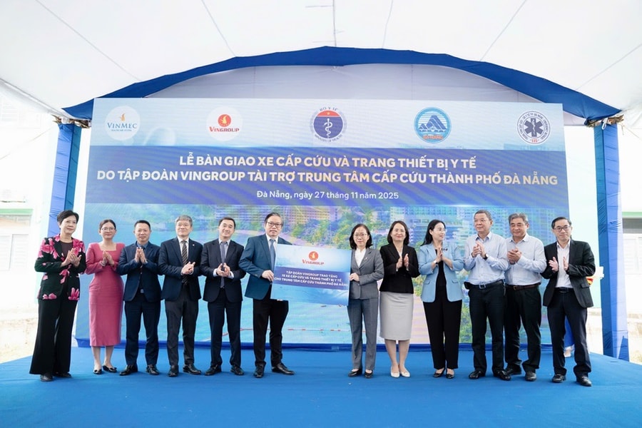 Vingroup hỗ trợ Đà Nẵng nâng tầm mạng lưới cấp cứu miền Trung